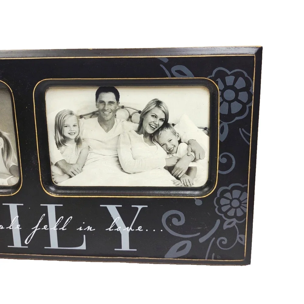 3 Hole Collage Family Frame Malden International Holds Two 4x6” & 4x4